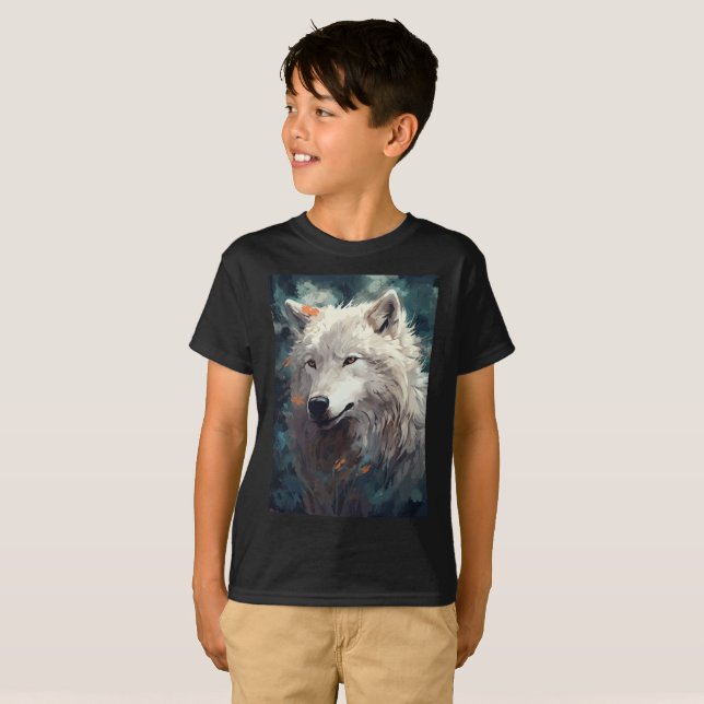 White wolf [Arctic wolf] T-Shirt (Front Full)