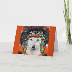 White Wolf Card