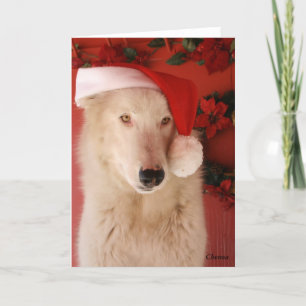 White Wolf Christmas Card