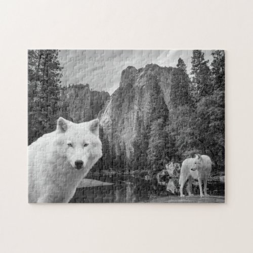 White Wolf Creek Brook Forest Landscape  Poster Jigsaw Puzzle