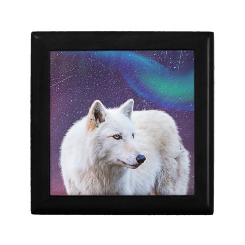 White Wolf Galaxy  Wooden Box