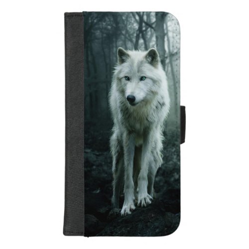 White Wolf in the forest iPhone 87 Plus Wallet Case