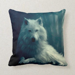 wolf throw pillows