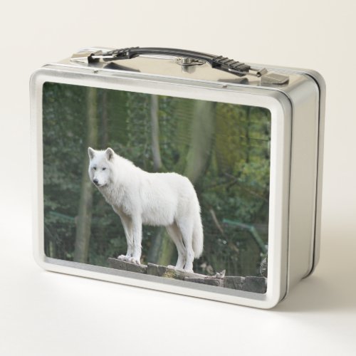 White Wolf Metal Lunch Box