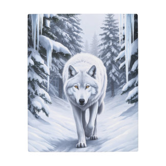 White Wolf Metal Print