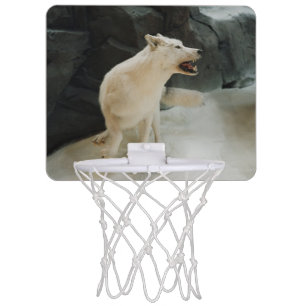White Wolf Mini Basketball Hoop