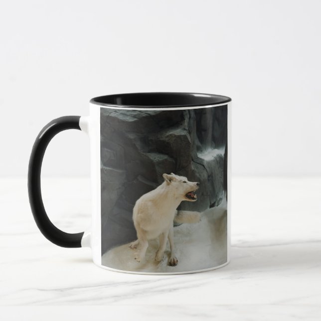 White Wolf Mug (Left)