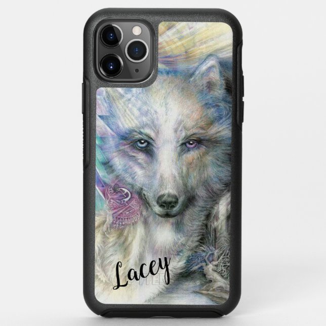 White Wolf Otterbox iPhone Case (Back)