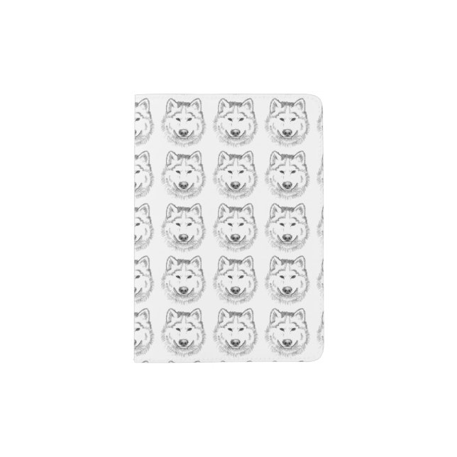 White Wolf Passport Holder (Front)