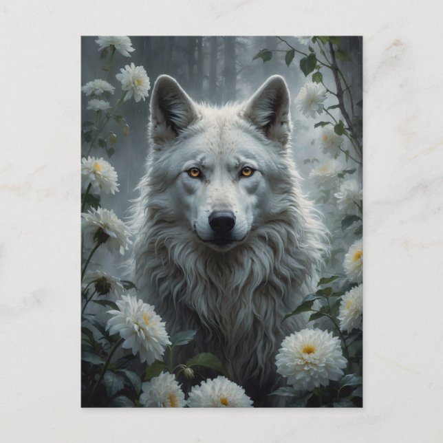 White Wolf Postcard (Front)