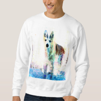 white wolf sweatshirt