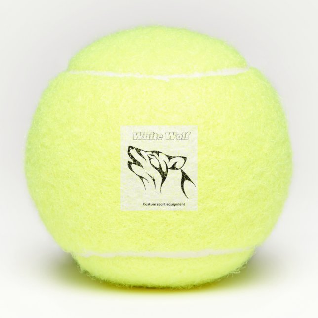 White Wolf Tennis Balls (Front)