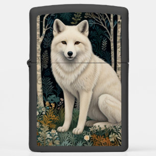 White wolf vintage boho woodland forest zippo lighter