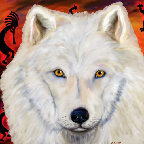 White Wolf Wrapping Paper