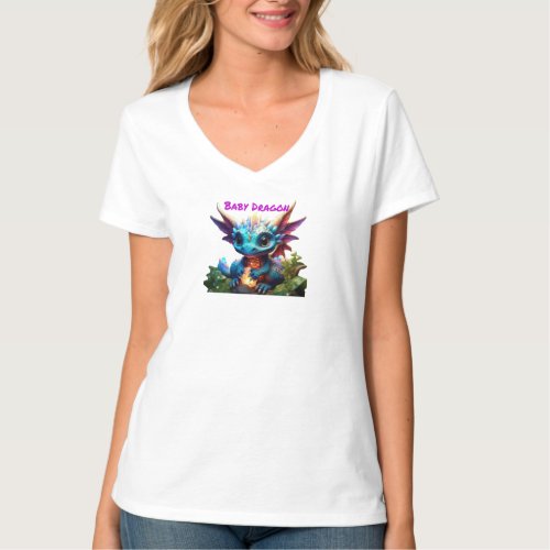 White women V neck T_shirts 