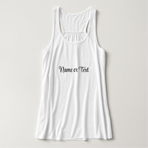  White Women's Bella+Canvas Flowy Racerback Tank Top