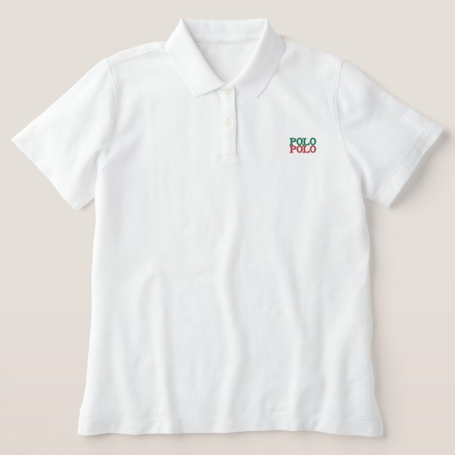White Women's Polo (Design Front)