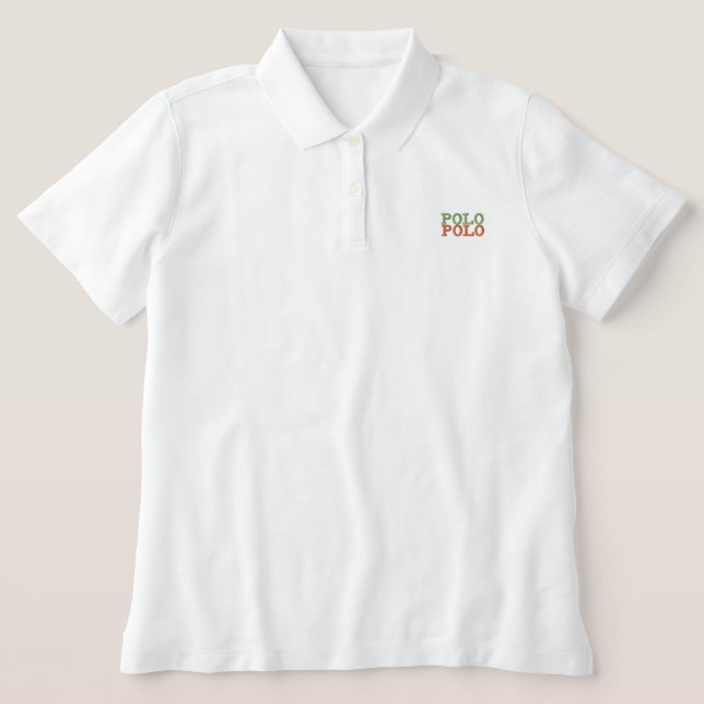 White Women's Polo (Design Front)