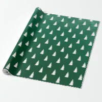 Woodland Christmas Trees Wrapping Paper