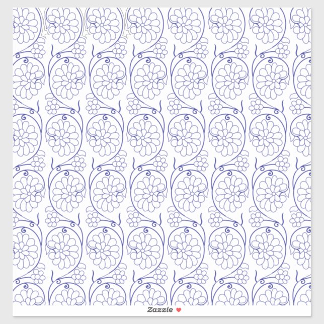 White wrapping paper with a subtle, repeating patt sticker (Sheet)