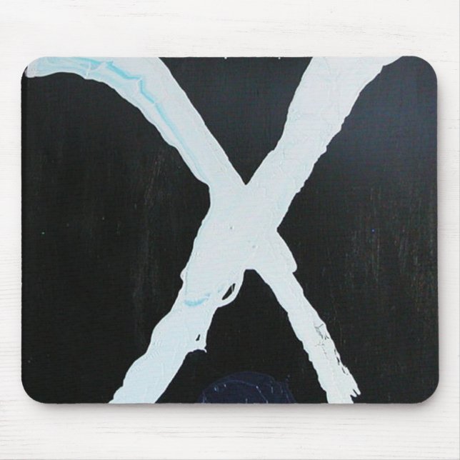 WHITE X MOUSE PAD (Front)