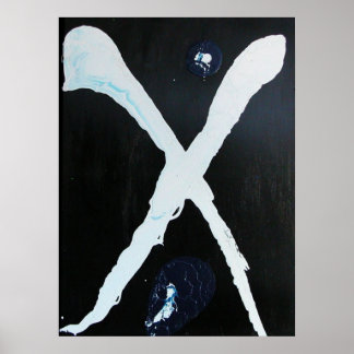 WHITE X POSTER