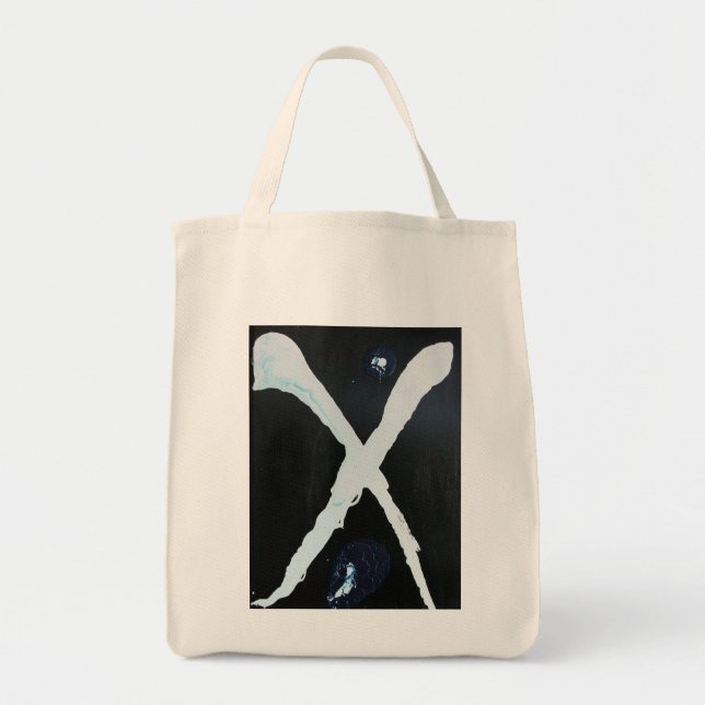 WHITE X TOTE BAG (Front)