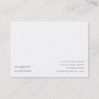 White XIP Business Card
