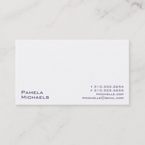 White XV Business Card Templates