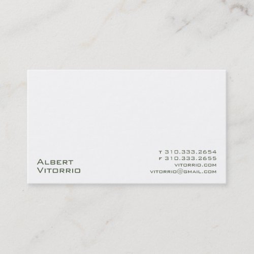 White XX Business Card Template