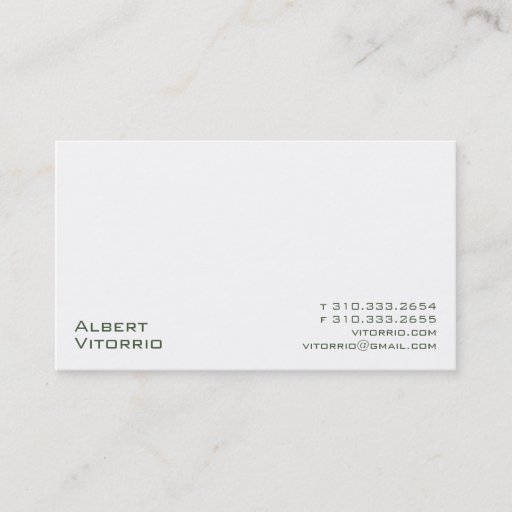 Customizable White XX Business Card Template