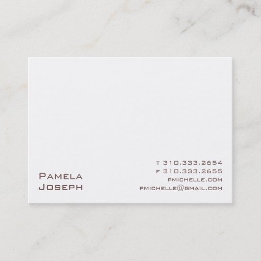 Customizable White xxi business cards