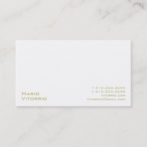 Customizable White XXVI Business Cards