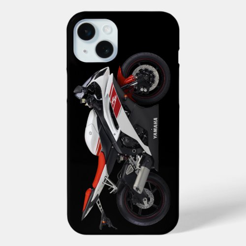 White Yamaha Yzf_R6 Motorcycle iPhone 15 Plus Case