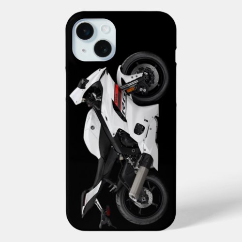 White Yamaha Yzf_R6 Motorcycle  iPhone 15 Plus Case