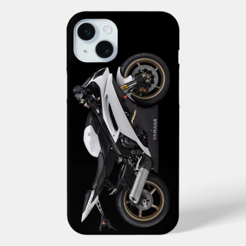 White Yamaha Yzf_R6 Motorcycle iPhone 15 Plus Case