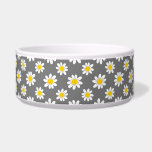 White Yellow Daisies Bowl
