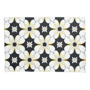 🌸 White Yellow Floral Cozy Home Style 🌸 Pillow Case