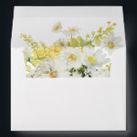 White & Yellow Floral  Envelope<br><div class="desc">Complete your wedding,  graduation,  or party suite with your White & Yellow Floral envelopes.  Add your address or order blank and get address labels to complete the look.</div>