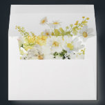 White & Yellow Floral  Envelope<br><div class="desc">Complete your wedding,  graduation,  or party suite with your White & Yellow Floral envelopes.  Add your address or order blank and get address labels to complete the look.</div>