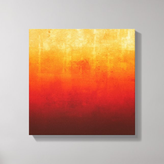White Yellow Orange Red rustic Abstract Canvas Print (Front)