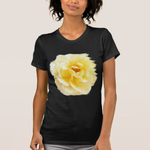 White Yellow Rose Soft Light Colors T-Shirt