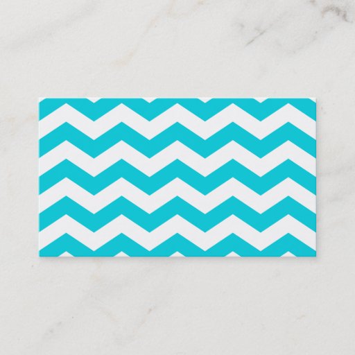 Customizable White Zig Zag Business Card