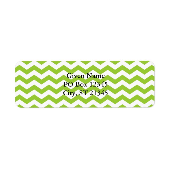 White Zig Zags Label (Front)