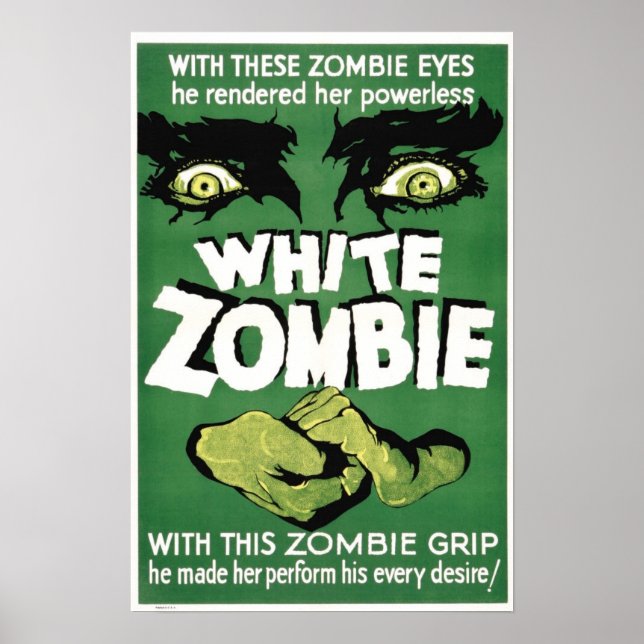 White Zombie Movie Poster (Front)