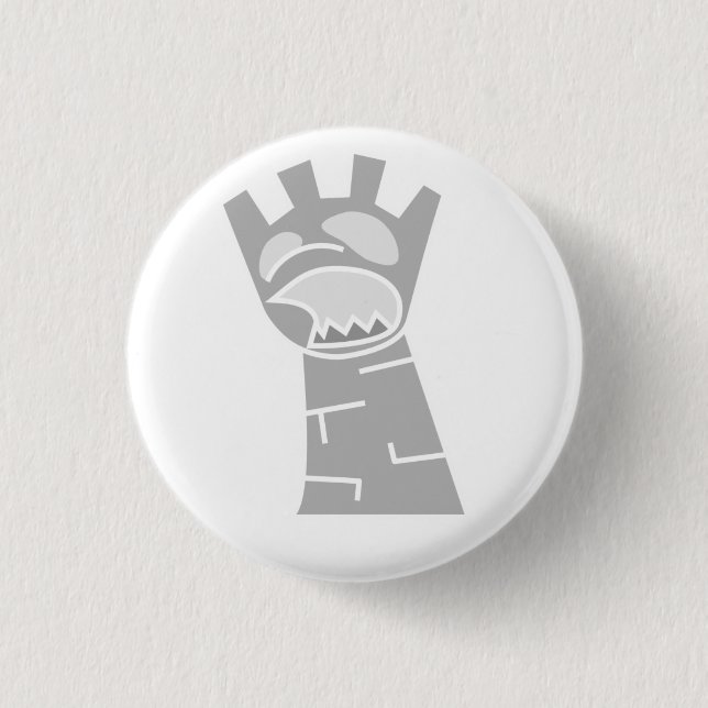 White Zombie Rook Button (Front)