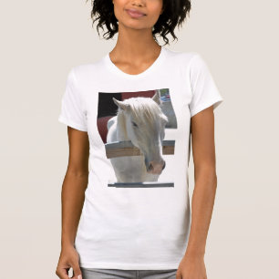 White Zoo Horse T-Shirt