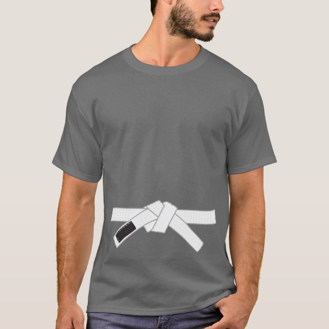 Whitebelt jiujitsu rank no-gi shirt (Front)