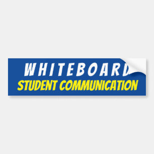 WHITEBOARD STUDENT COMMUNICATION SIGN BUMPER STICKER