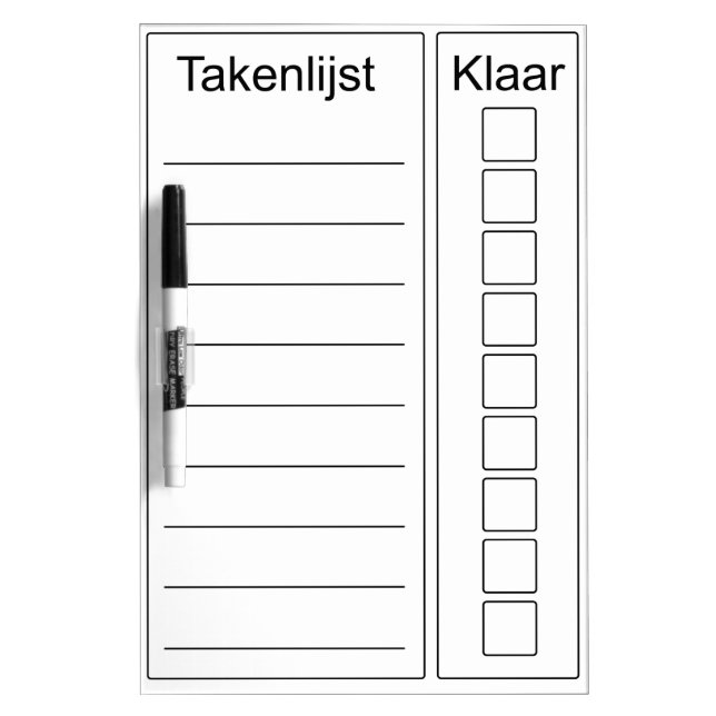 Whiteboard Task List (Front)